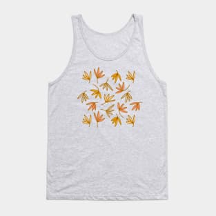 PETALS Boho Floral Botanical in Brown Pink Yellow Cream Gray - UnBlink Studio by Jackie Tahara Tank Top